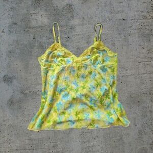 Y2K Sheer Floral Lace Top